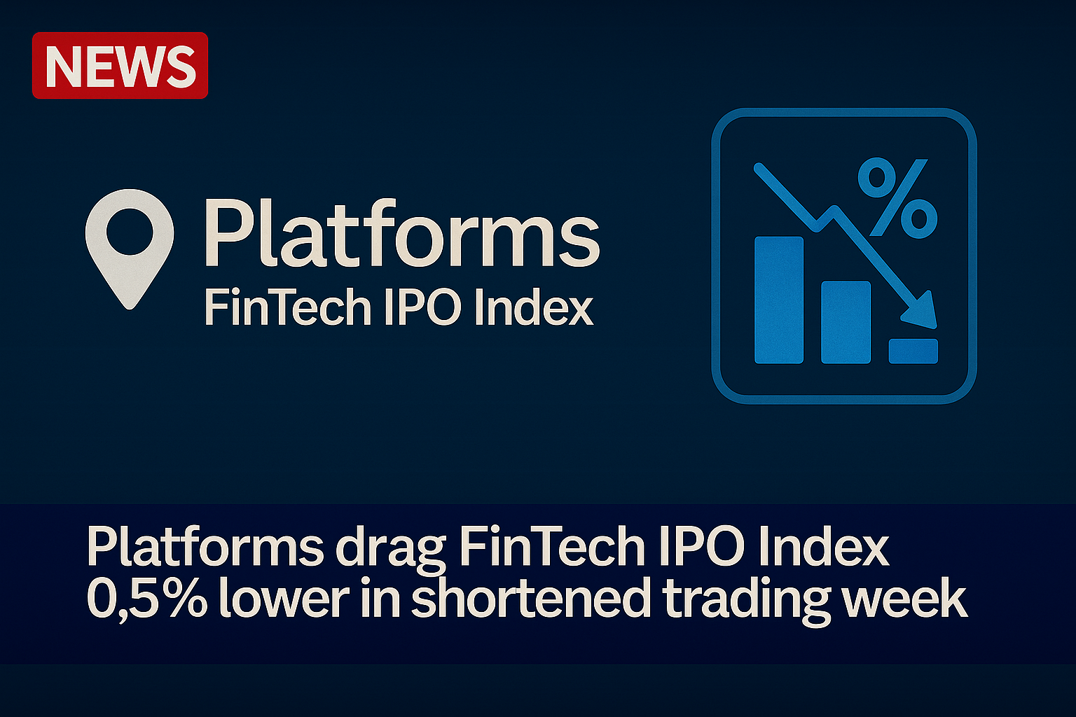 Platforms Drag FinTech IPO Index 0.5% Lower in Shortened Trading Week