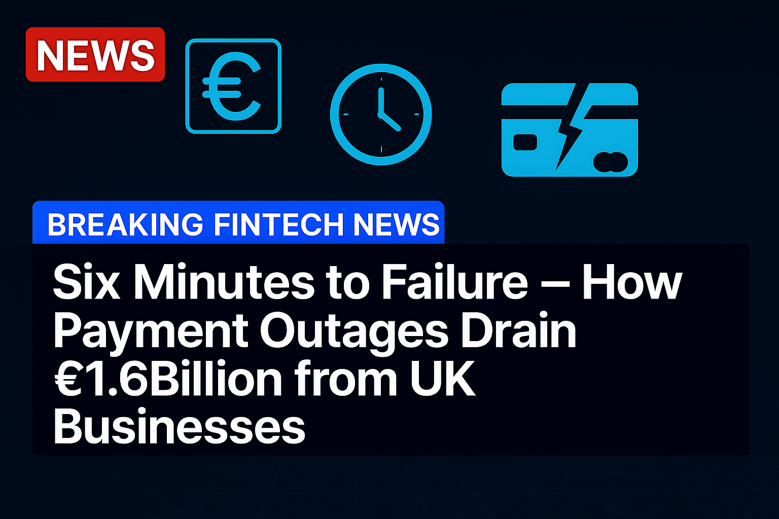 Six Minutes to Failure – How Payment Outages Drain £1.6billion from UK Businesses