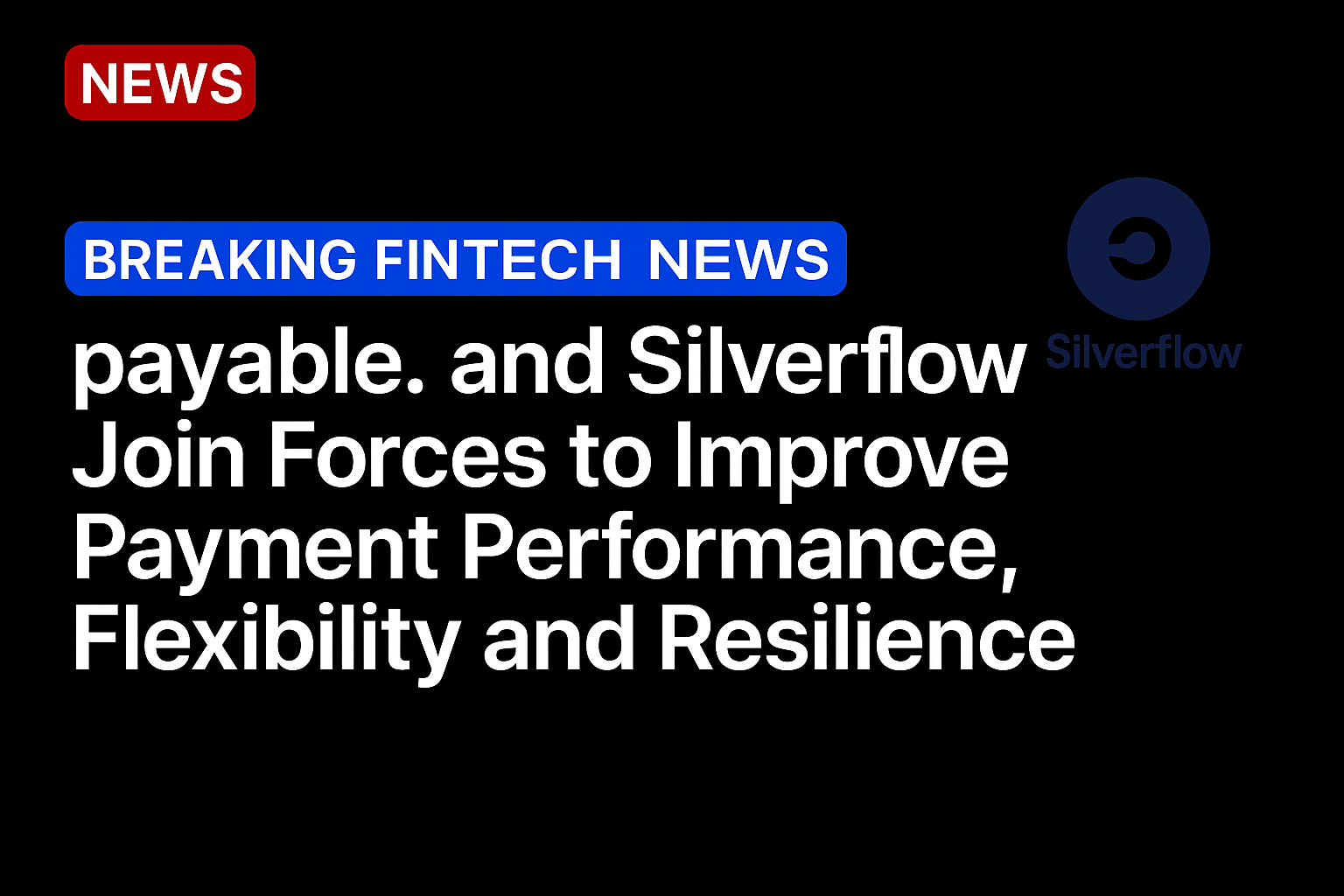 payable. and Silverflow Join Forces to Improve Payment Performance, Flexibility and Resilience