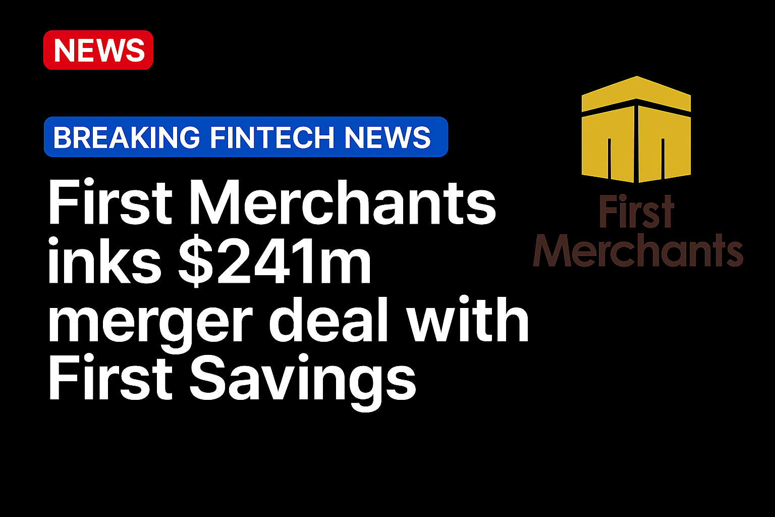 First Merchants inks $241m merger deal with First Savings