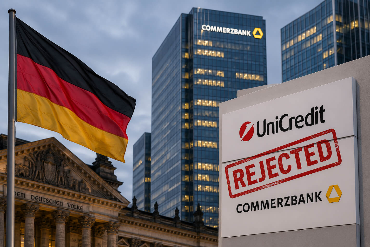 Germany rejects UniCredit offer for Commerzbank