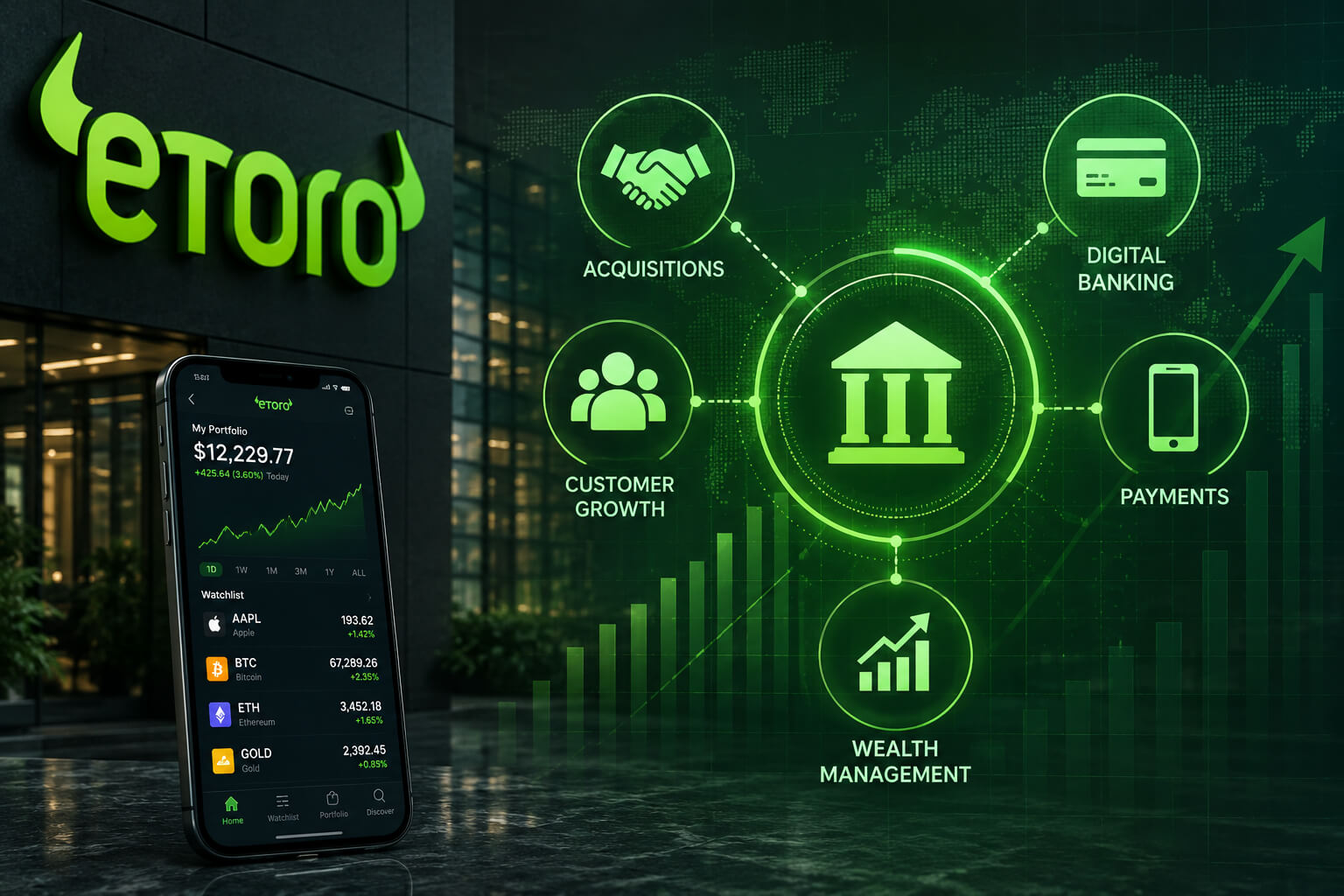 eToro acquisitions