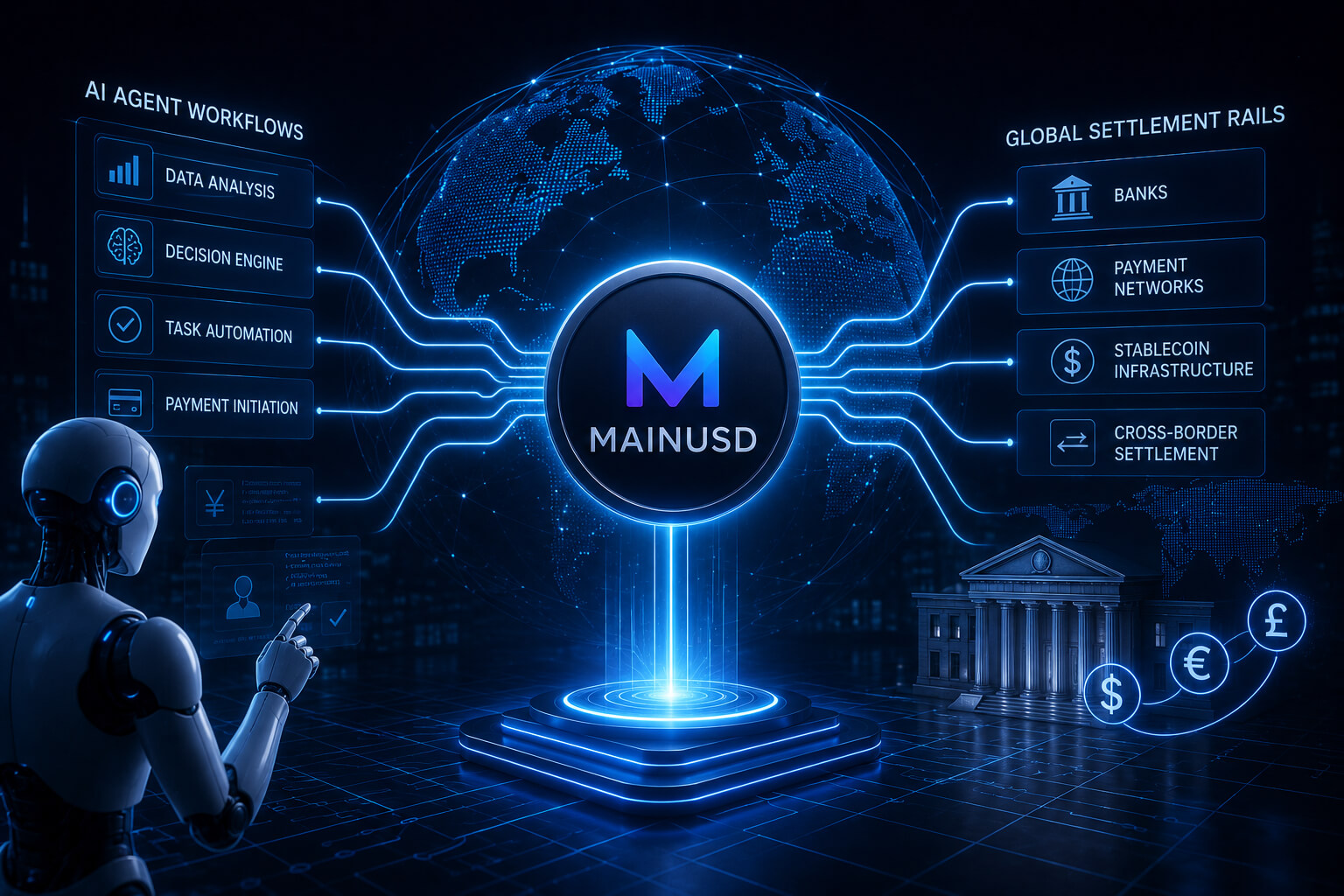 MainUSD AI agent payments