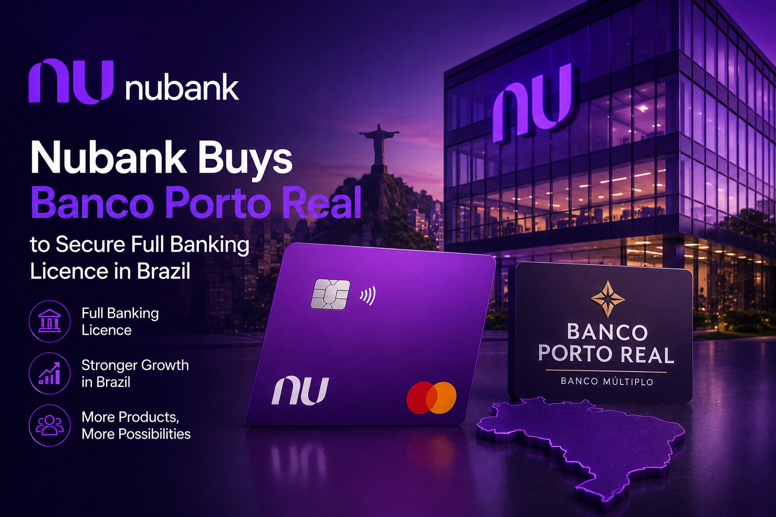 Nubank Banco Porto Real acquisition